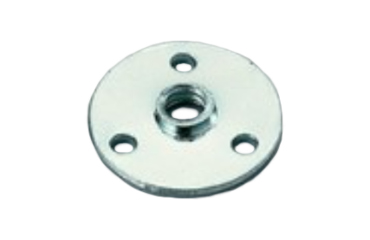 鉄 アジャスター用受座(N205)(平座金付きナット)(T字型)(W1/4 インチ・ウィットネジ)